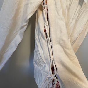 Tory Burch Knit Shirt with Side pattern details